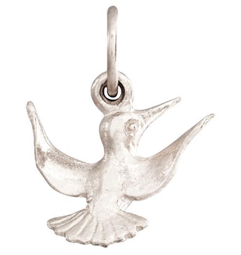 Hummingbird Mini Charm Jewelry Helen Ficalora 14k White Gold