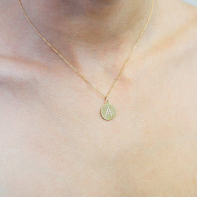 "I" Alphabet Charm Pavé Diamonds Jewelry Helen Ficalora 