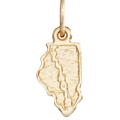 Illinois Mini Charm Jewelry Helen Ficalora 14k Yellow Gold