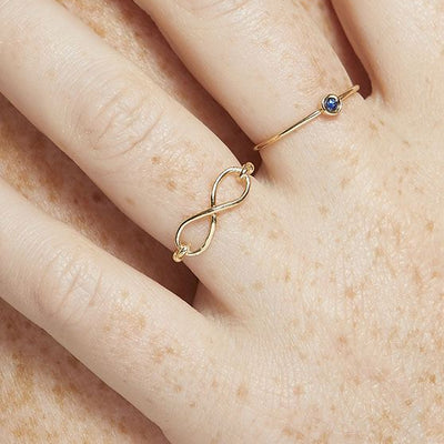 Infinity Ring Jewelry Helen Ficalora 14k Yellow Gold