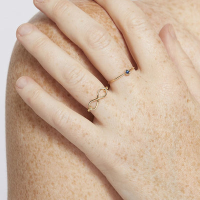 Infinity Ring Jewelry Helen Ficalora 14k Yellow Gold