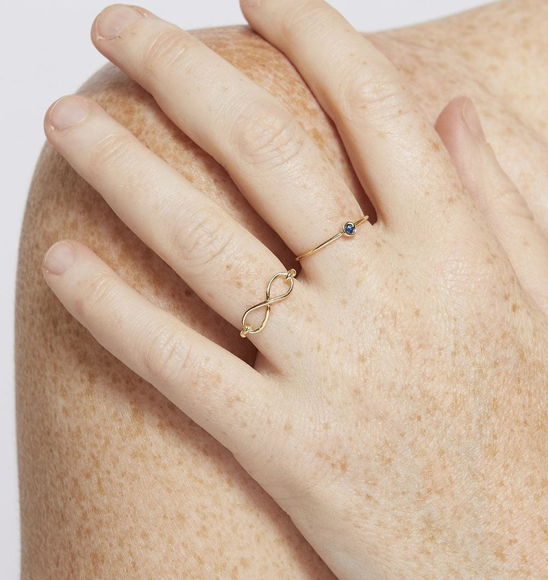 Infinity Ring Jewelry Helen Ficalora 14k Yellow Gold