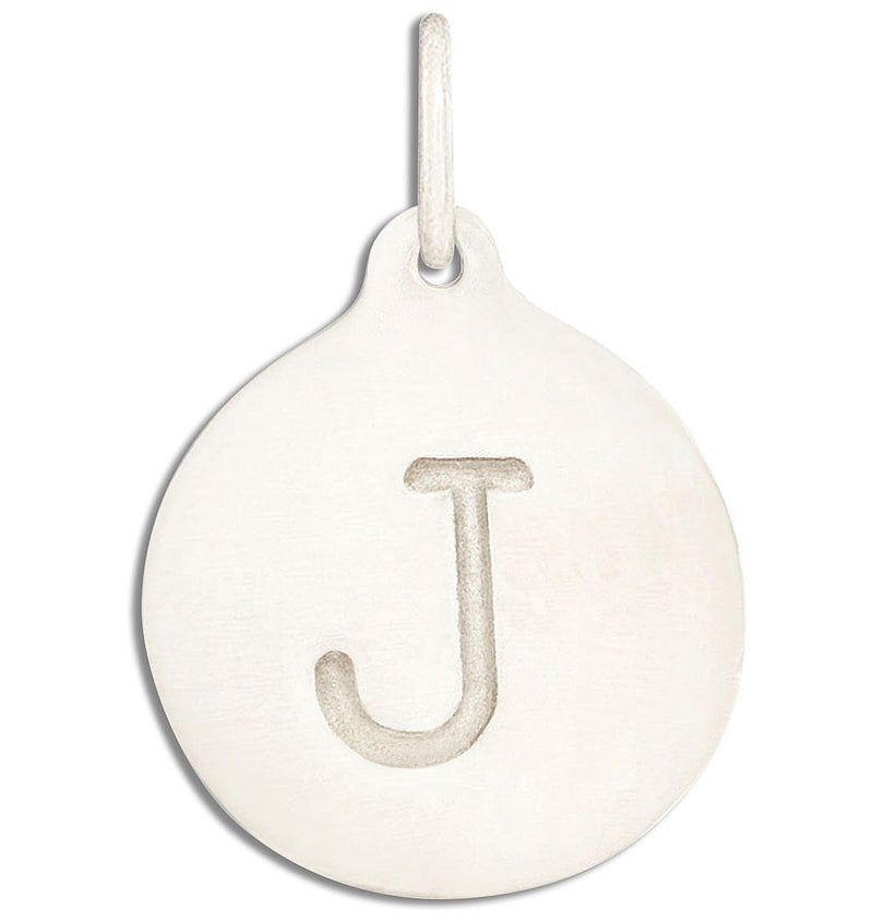 "J" Alphabet Charm Jewelry Helen Ficalora 14k White Gold For Necklaces And Bracelets