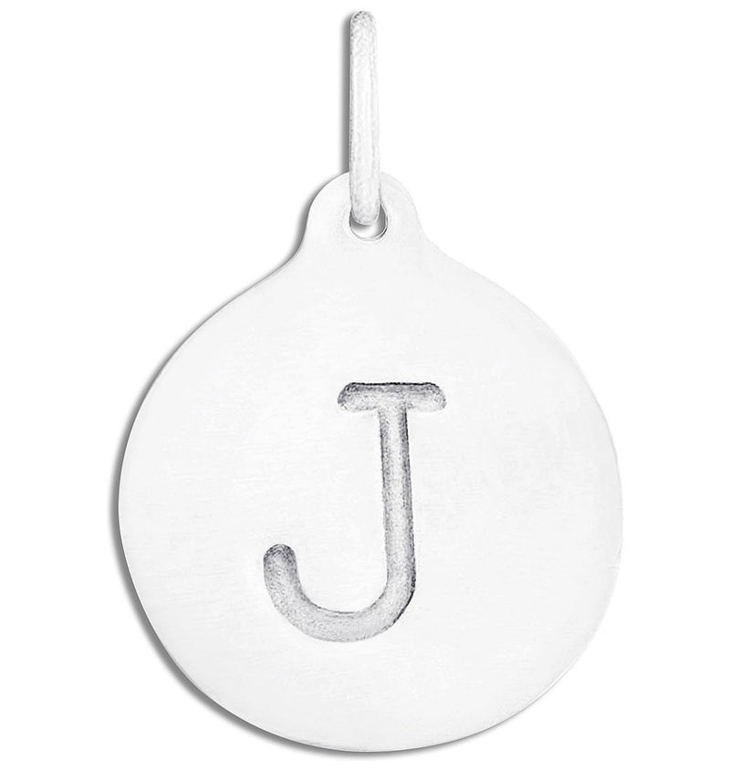 "J" Alphabet Charm Jewelry Helen Ficalora Sterling Silver For Necklaces And Bracelets