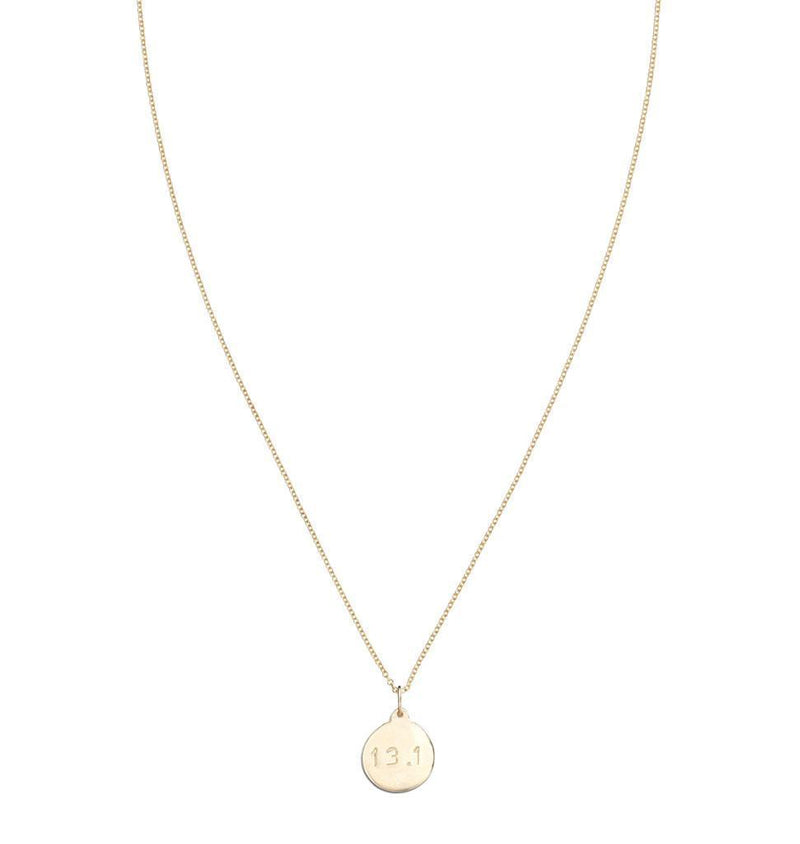 "13.1" Half Marathon Disk Charm Jewelry Helen Ficalora