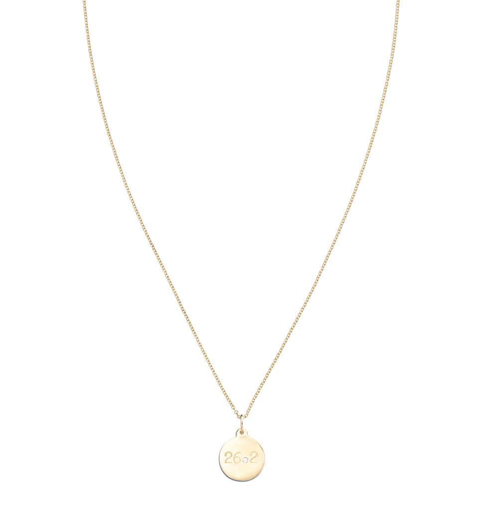 "26.2" Marathon Disk Charm With Diamond Jewelry Helen Ficalora For Necklaces And Bracelets