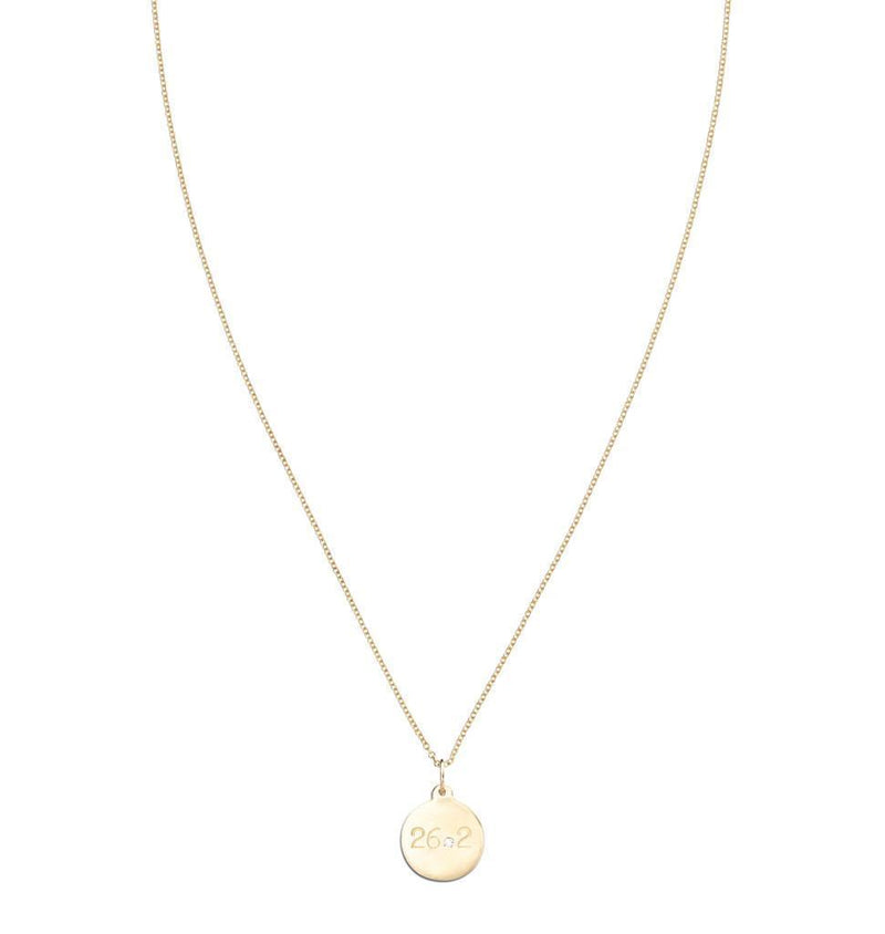 "26.2" Marathon Disk Charm With Diamond Jewelry Helen Ficalora For Necklaces And Bracelets