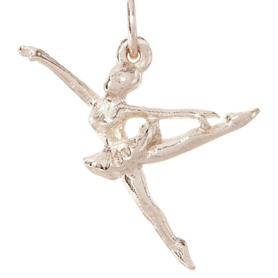 Helen Ficalora Ballerina Charm in 14k White Gold & Sterling Silver