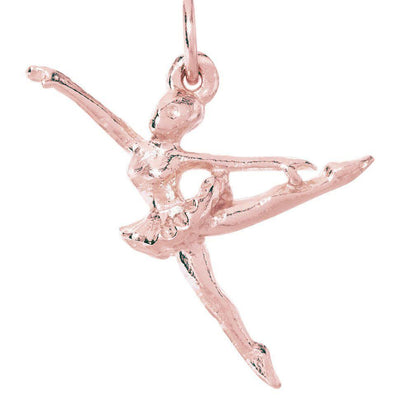 Helen Ficalora Ballerina Charm in 14k Rose Gold & Sterling Silver