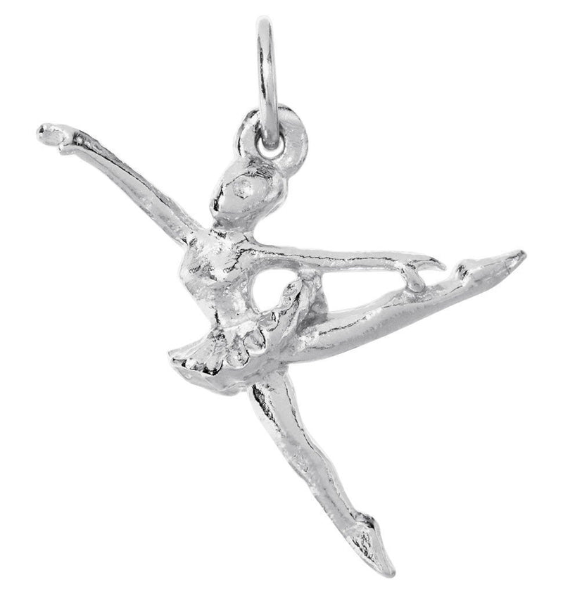 Helen Ficalora Ballerina Charm in Sterling Silver & Sterling Silver