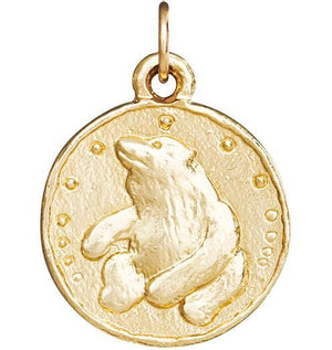 Bear Coin Charm Jewelry Helen Ficalora 14k Yellow Gold