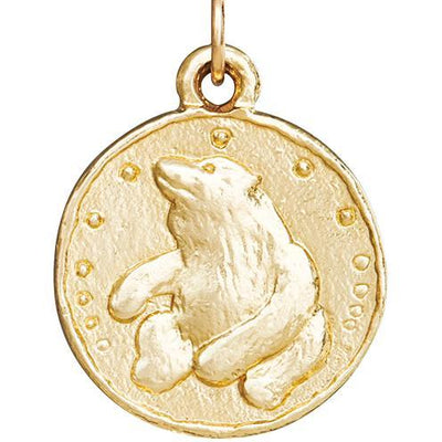 Bear Coin Charm Jewelry Helen Ficalora 14k Yellow Gold