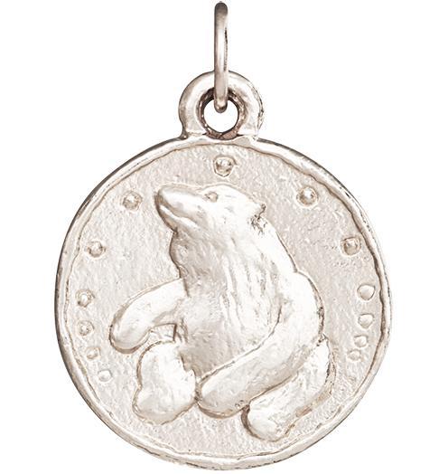 Bear Coin Charm Jewelry Helen Ficalora 14k White Gold