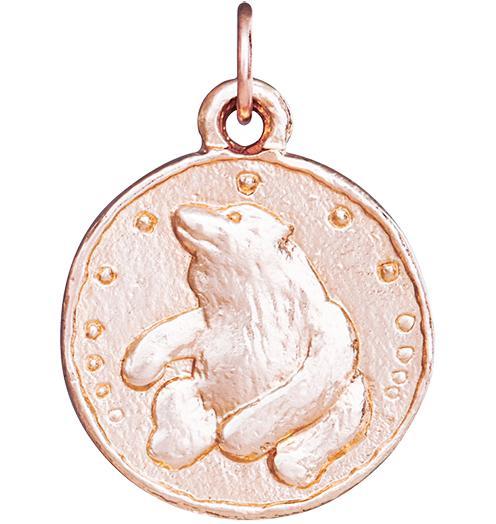 Bear Coin Charm Jewelry Helen Ficalora 14k Pink Gold