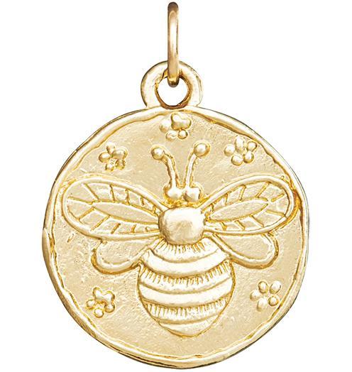 Bee Coin Charm Jewelry Helen Ficalora 14k Yellow Gold