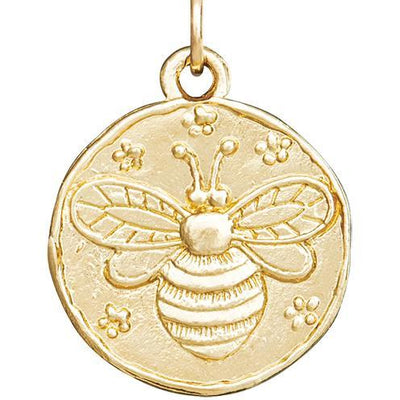 Bee Coin Charm Jewelry Helen Ficalora 14k Yellow Gold