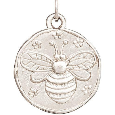 Bee Coin Charm Jewelry Helen Ficalora 14k White Gold