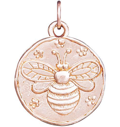 Bee Coin Charm Jewelry Helen Ficalora 14k Pink Gold