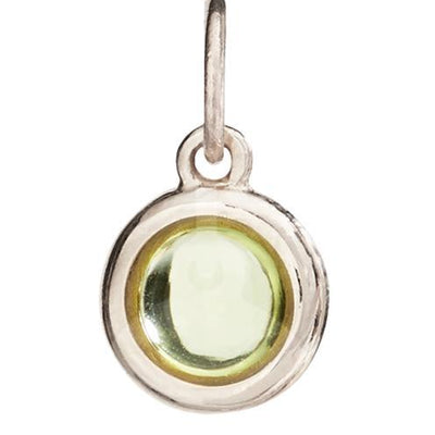 Birth Jewel Cabochon Charm With Peridot Jewelry Helen Ficalora 14k White Gold