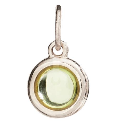 Birth Jewel Cabochon Charm With Peridot Jewelry Helen Ficalora 14k White Gold