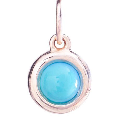 Helen Ficalora Cabochon Gold Turquoise Stone Pendant
