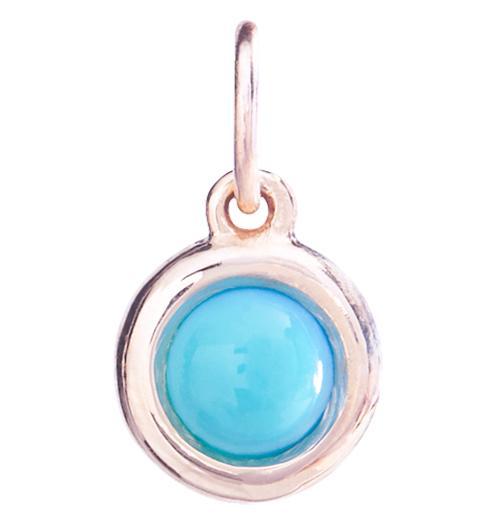 Helen Ficalora Cabochon Gold Turquoise Stone Pendant