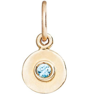 Helen Ficalora Blue Zircon Pendant for Necklaces & Bracelets in 14K Gold