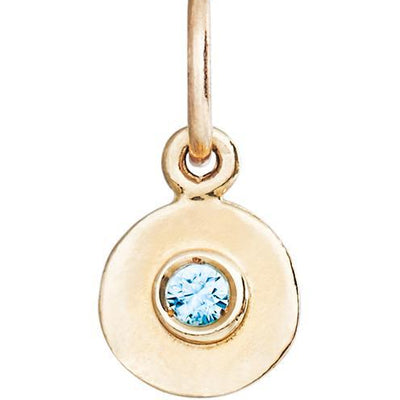 Helen Ficalora Blue Zircon Pendant for Necklaces & Bracelets in 14K Gold
