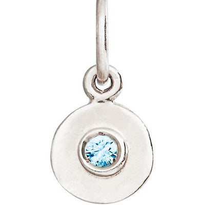 Helen Ficalora Blue Zircon Pendant for Necklaces & Bracelets in 14K Gold