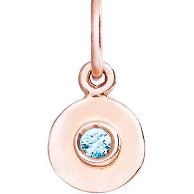 Helen Ficalora Blue Zircon Pendant for Necklaces & Bracelets in 14K Gold