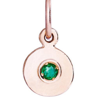 Helen Ficalora 14k Rose Gold Emerald Charm for Bracelets & Necklace