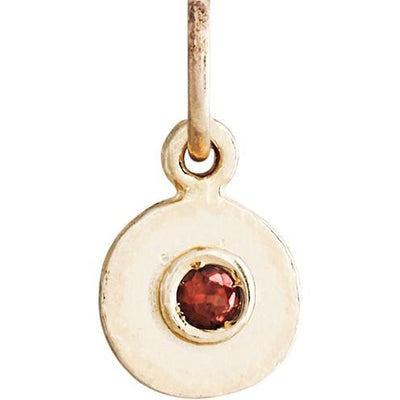 Helen Ficalora 14K Gold Garnet Pendant - January Birthstone