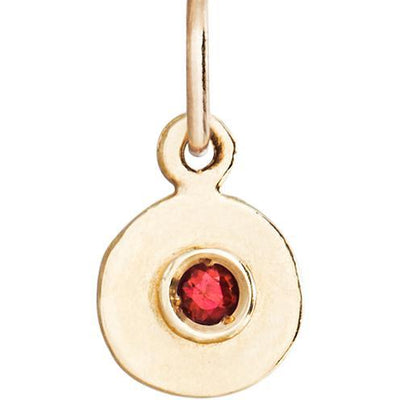 Ruby Disk Charm | Ruby Pendant | Ruby Necklace – Helen Ficalora