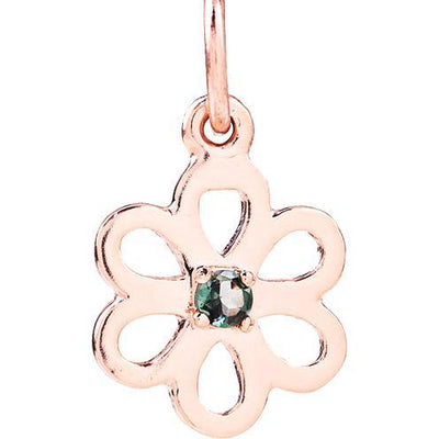 Birth Jewel Flower Charm With Alexandrite Jewelry Helen Ficalora 14k Pink Gold