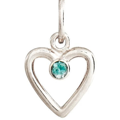Birth Jewel Heart Charm With Alexandrite Jewelry Helen Ficalora 14k White Gold