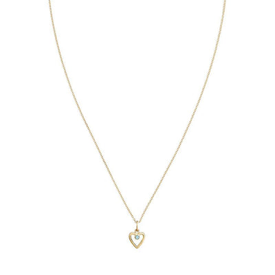 Birth Jewel Heart Charm With Aquamarine Jewelry Helen Ficalora 