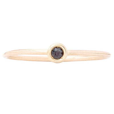 Birth Jewel Stacking Ring With Alexandrite Jewelry Helen Ficalora 14k Yellow Gold 5