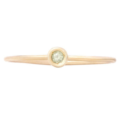 Birth Jewel Stacking Ring With Peridot Jewelry Helen Ficalora 14k Yellow Gold 5