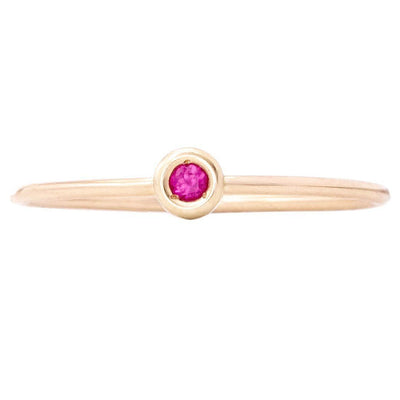 Birth Jewel Stacking Ring With Tourmaline Jewelry Helen Ficalora 14k Yellow Gold 5