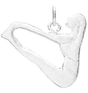 Boat Pose Yoga Charm Jewelry Helen Ficalora Sterling Silver 
