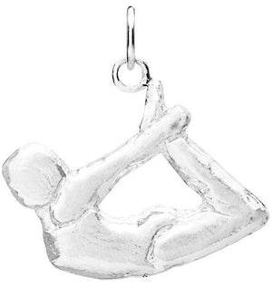 Bow Pose Yoga Charm Jewelry Helen Ficalora Sterling Silver 