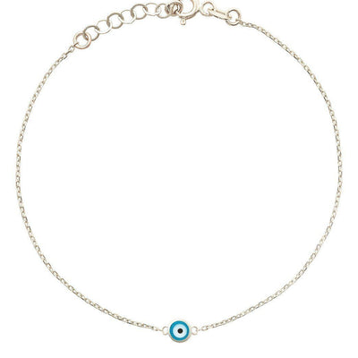 Bracelet With 1 Evil Eye Jewelry Helen Ficalora 14k White Gold