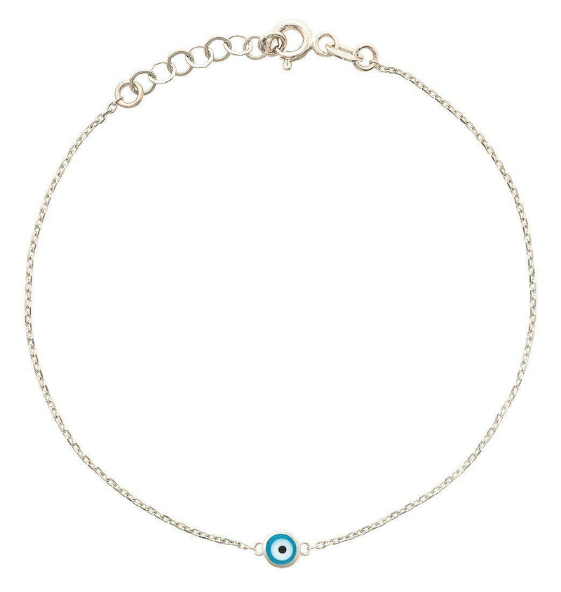 Bracelet With 1 Evil Eye Jewelry Helen Ficalora 14k White Gold