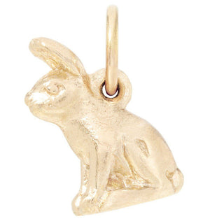 Helen Ficalora 14k Yellow Gold Bunny Charm for Necklaces & Bracelets