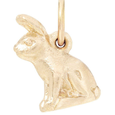 Helen Ficalora 14k Yellow Gold Bunny Charm for Necklaces & Bracelets
