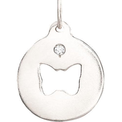 Butterfly Charm With Diamond Jewelry Helen Ficalora 14k White Gold