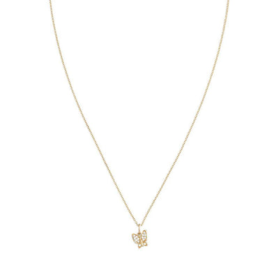 Butterfly Mini Charm Pavé Diamonds Jewelry Helen Ficalora v