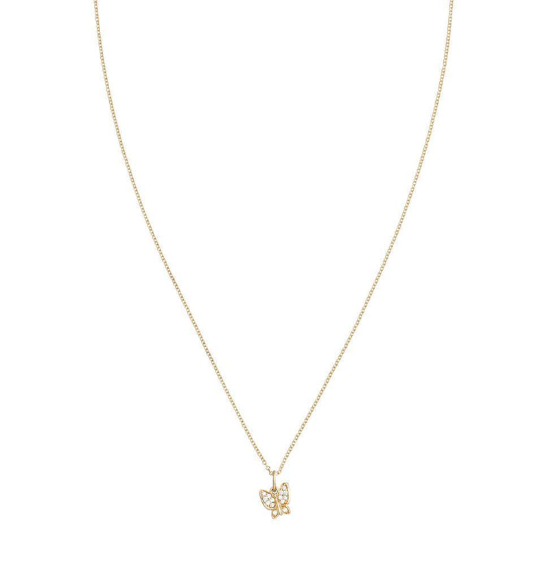 Butterfly Mini Charm Pavé Diamonds For Necklaces And Bracelets – Helen ...