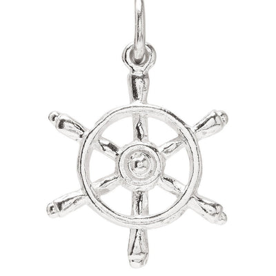 Captains Wheel Mini Charm Jewelry Helen Ficalora Sterling Silver 