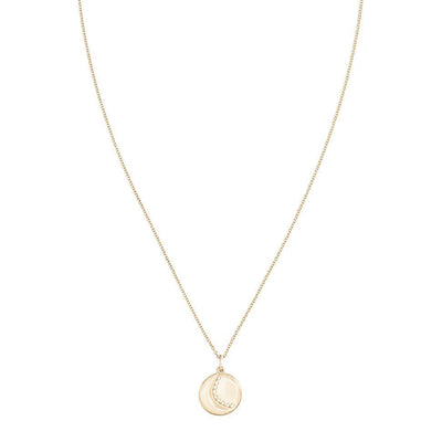 Carved Crescent Moon Charm Pavé Diamonds Jewelry Helen Ficalora 